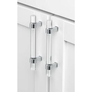 NEW GlideRite Drawer Pulls and Bar Knobs Polished Chrome and Acrylic